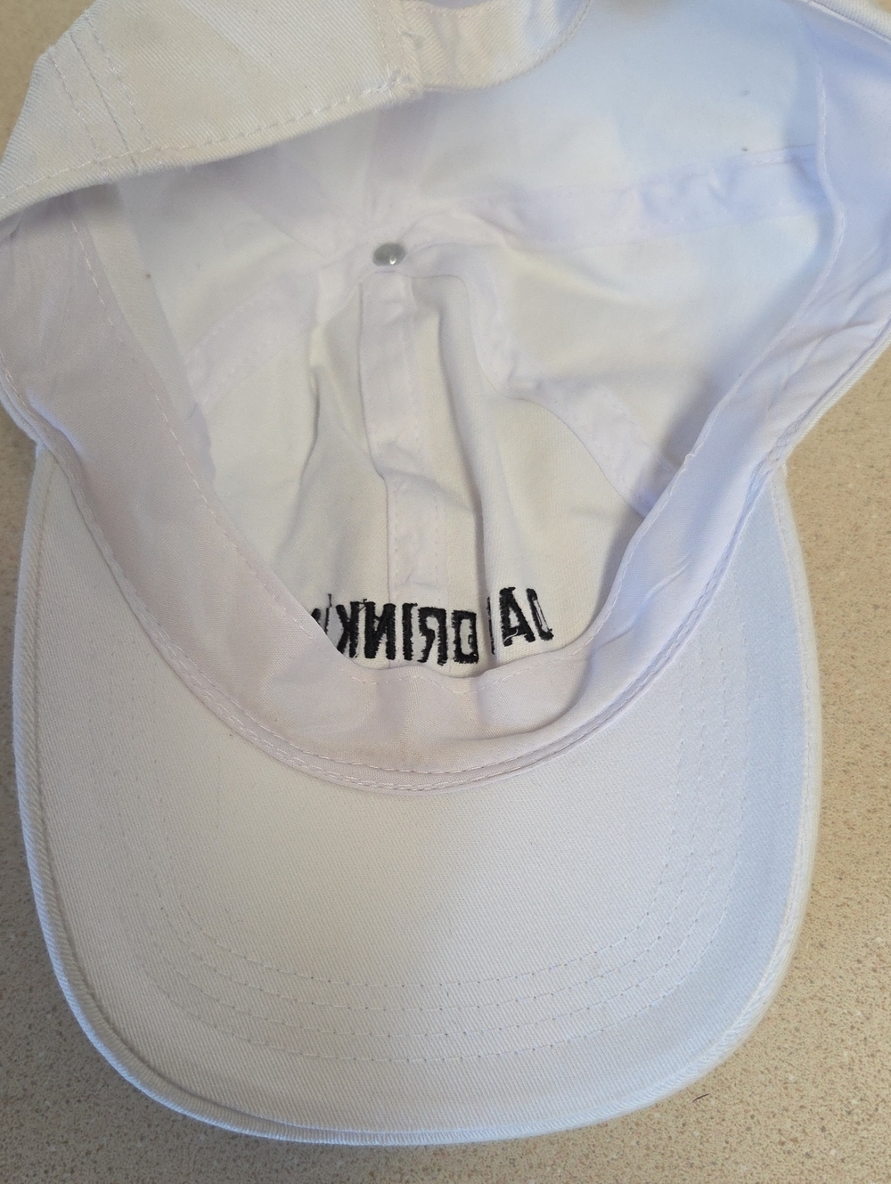 White 'Day Drinking' Cap - Picture 2 of 2